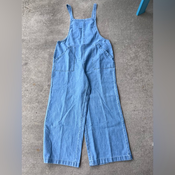 Billabong Pants - Billabong pacific time denim blue overalls onesie romper jumpsuit NWT